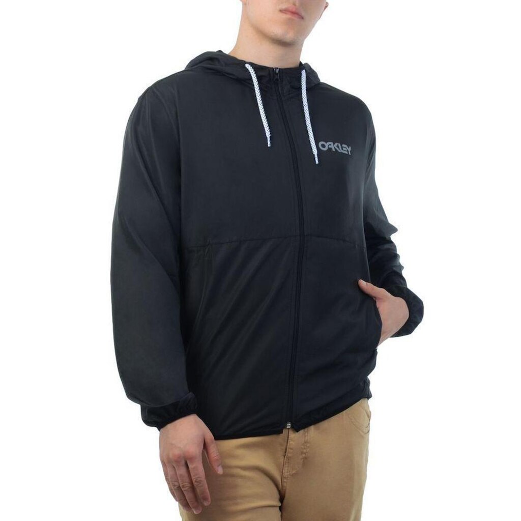 Jaqueta Masculina Oakley Windbreaker - PRETO / GG