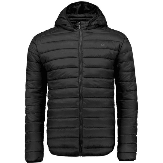 Jaqueta Masculina Ogochi Slim Matelada com Capuz Preto - Preto Menor preço em Jaqueta Masculina Ogochi Slim Matelada com Capuz Preto - Preto