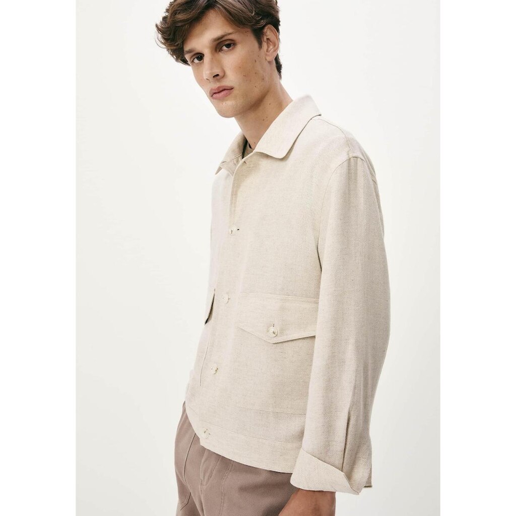 Jaqueta Masculina Regular Em Algodão