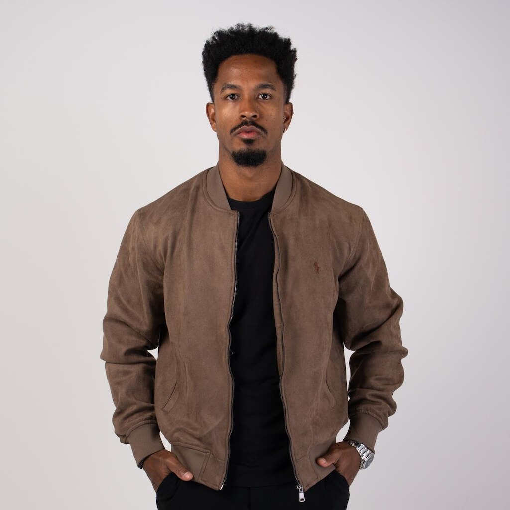 Jaqueta Masculina RL Suede Cáqui