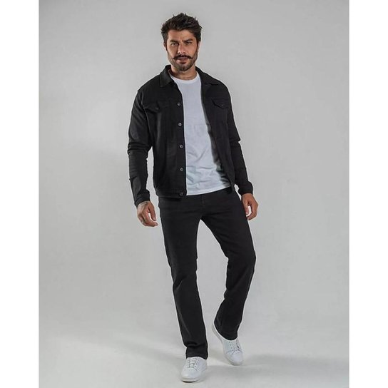 Jaqueta Masculina Tradicional Durabilidade e Conforto - Preto Menor preço em Jaqueta Masculina Tradicional Durabilidade e Conforto - Preto