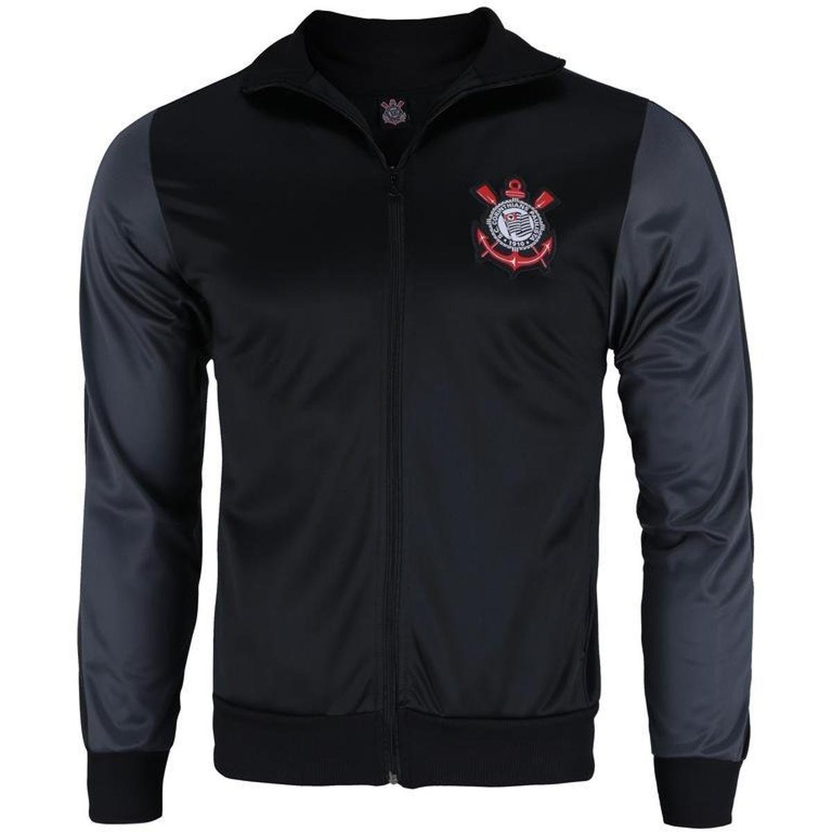 JAQUETA MASCULINA TRILOBAL CORINTHIANS FRANK PRETA Menor preço em JAQUETA MASCULINA TRILOBAL CORINTHIANS FRANK PRETA