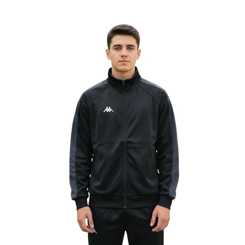 JAQUETA MASCULINA TRILOBAL KAPPA WILLIANS PRETA