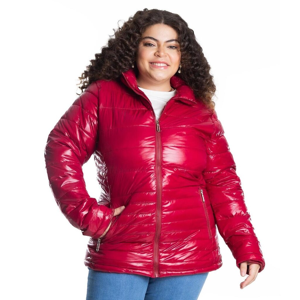 Jaqueta Microfibra Secret Glam Vermelho