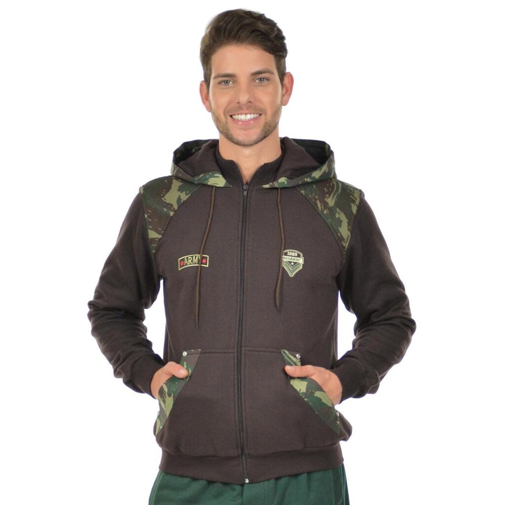 Jaqueta militar fenomenal Marrom M