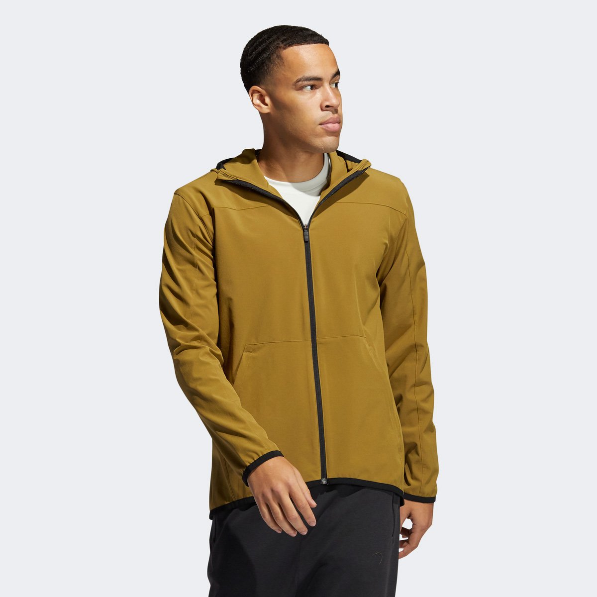 jaqueta adidas bege masculina