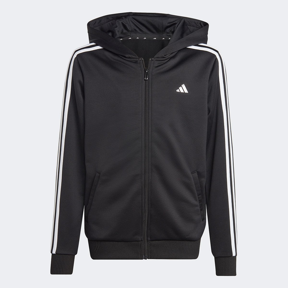 Jaqueta Moletinho Juvenil Adidas Essentials com Capuz Masculina Menor preço em Jaqueta Moletinho Juvenil Adidas Essentials com Capuz Masculina