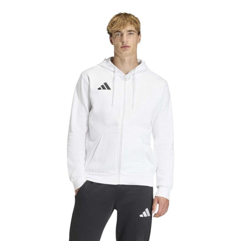 Jaqueta Moletom Adidas Entrada 26 Masculina - Branco P