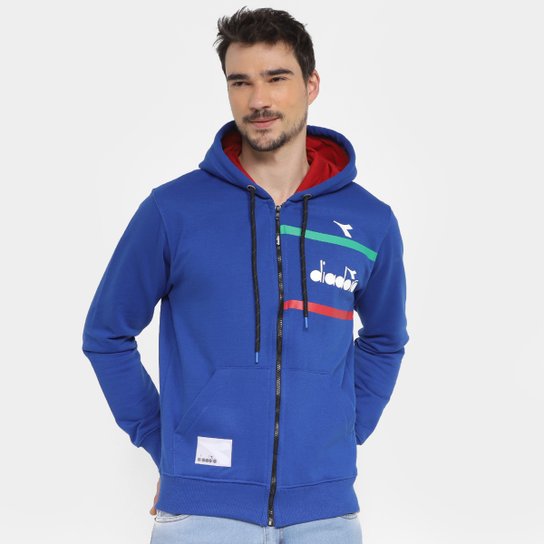 Jaqueta Moletom Diadora Rubber Masculina - Azul Escuro é ruim? Jaqueta Moletom Diadora Rubber Masculina - Azul Escuro é boa?