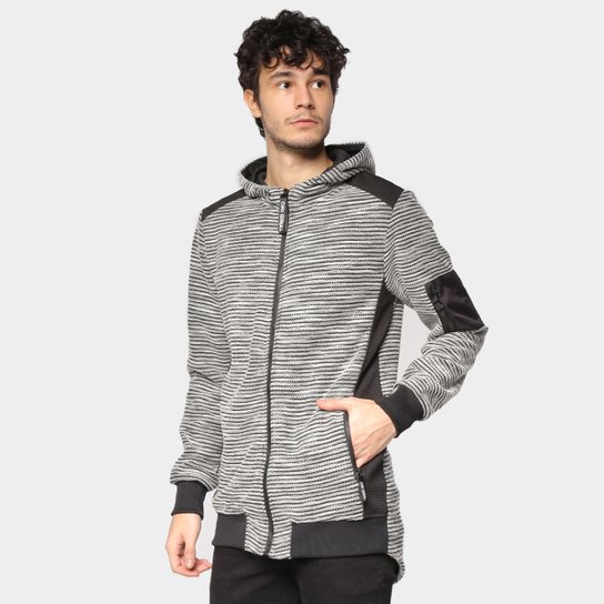 Jaqueta Moletom Eagle Rock Básica Masculina - Cinza Menor preço em Jaqueta Moletom Eagle Rock Básica Masculina - Cinza