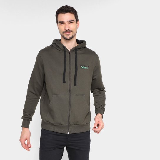Jaqueta Moletom Gajang Básica Com Capuz Masculino - Verde é ruim? Jaqueta Moletom Gajang Básica Com Capuz Masculino - Verde é boa?
