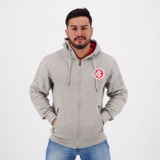 Jaqueta Moletom Internacional Masculina - Cinza e Vermelho é ruim? Jaqueta Moletom Internacional Masculina - Cinza e Vermelho é boa?