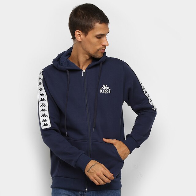 Jaqueta Moletom Kappa Due Due Masculina - Marinho é boa?