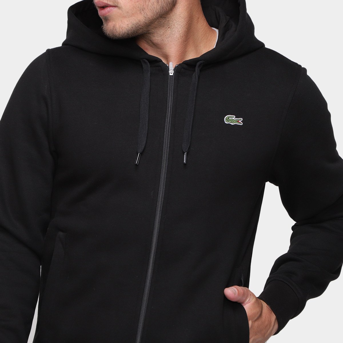 Zipper Jaqueta Moletom Lacoste Jaqueta Lacoste Sport Casaco De