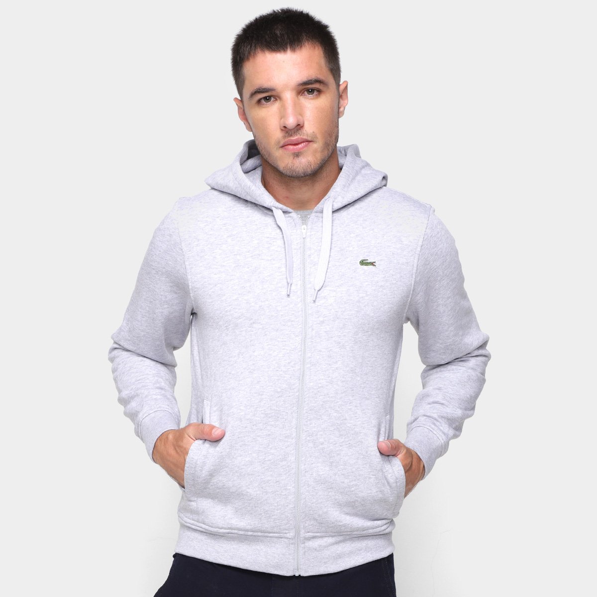 Moletom Lacoste Blusa De Frio Gola Careca Lacoste Original Moletom