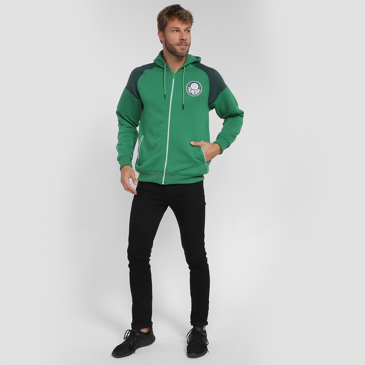 Jaqueta Moletom Palmeiras Logo Masculina - 3