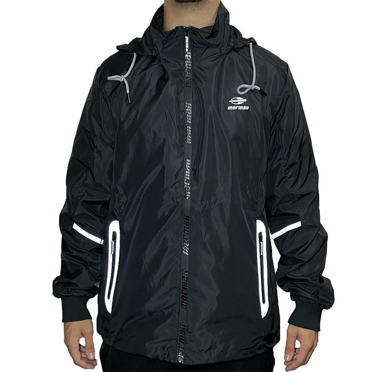 Jaqueta Mormaii Corta Vento C/ Capuz Rcts - Preto | Netshoes