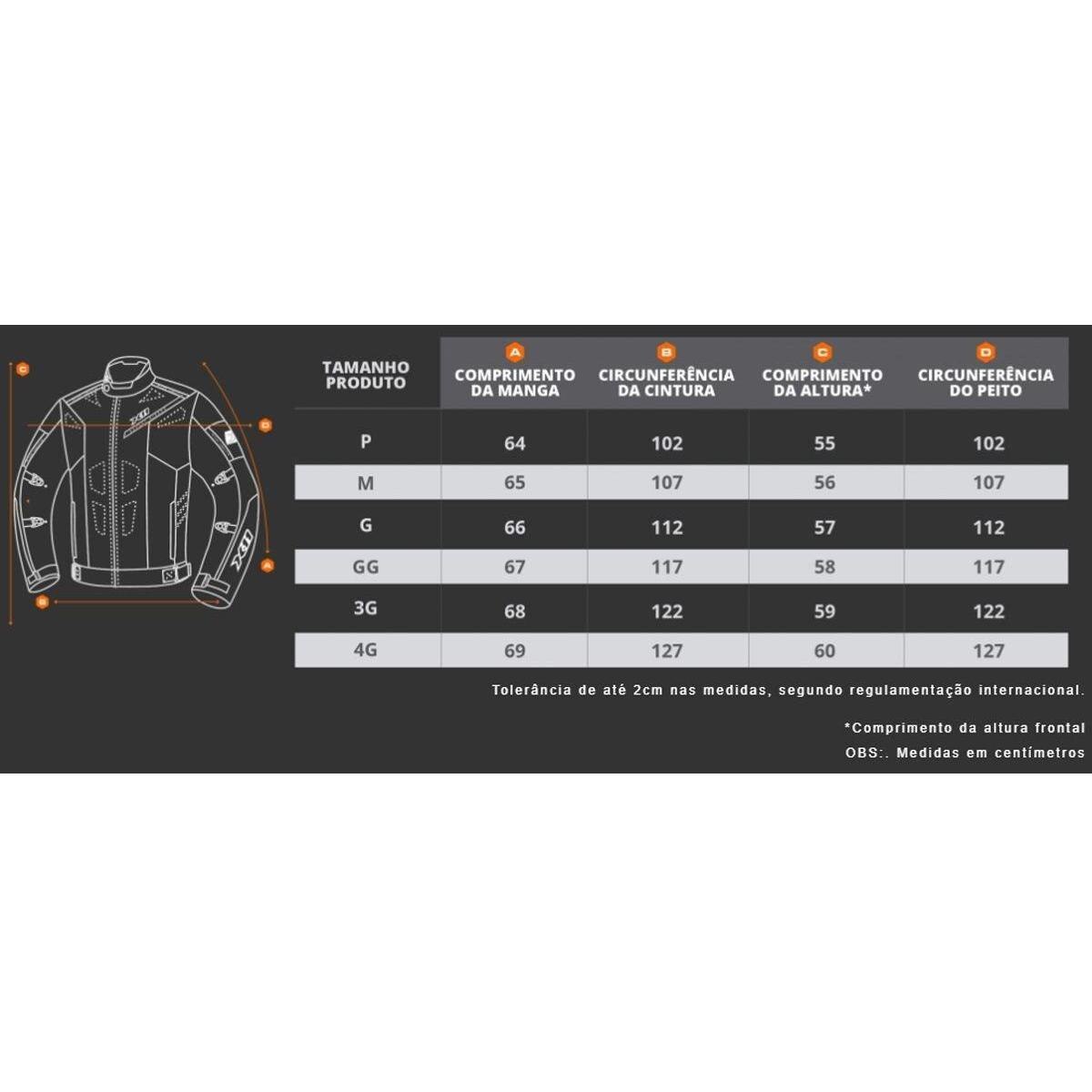 jaqueta motoqueiro x11 evo 100 impermeável