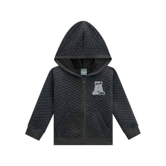 Jaqueta Mundi Em Matelassê Menina Infantil - Preto Menor preço em Jaqueta Mundi Em Matelassê Menina Infantil - Preto
