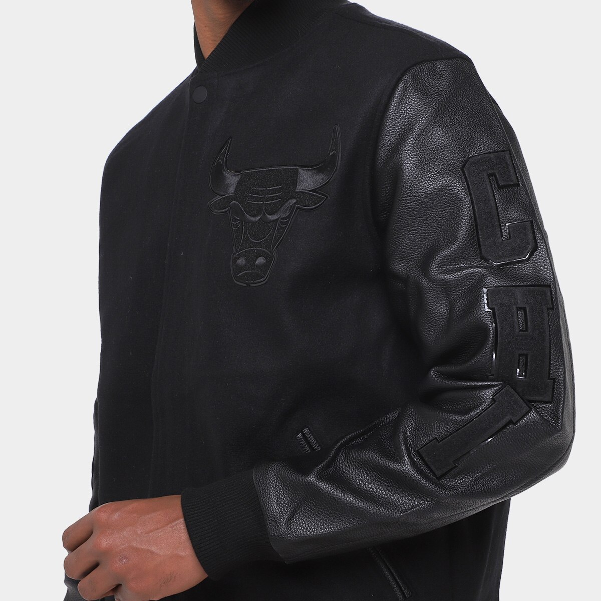Jaqueta NBA Chicago Bulls Triple Wool Varsity Pro Standard