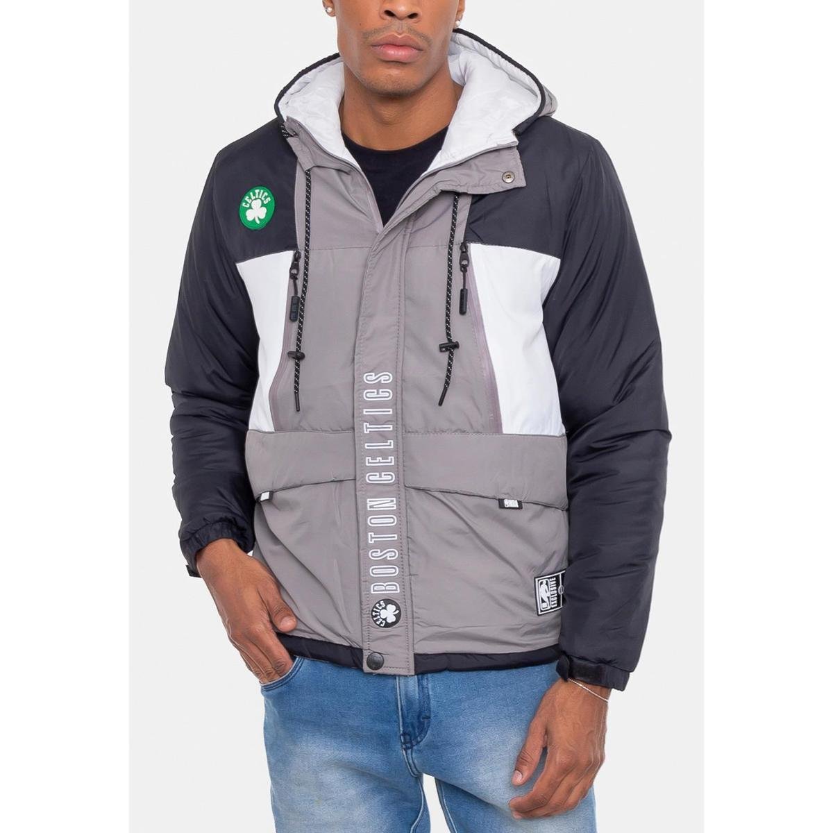 Jaqueta NBA Masculino Cinza Netshoes