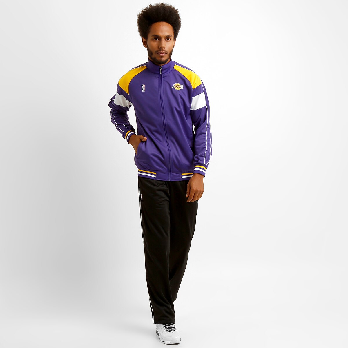 jaqueta lakers roxa