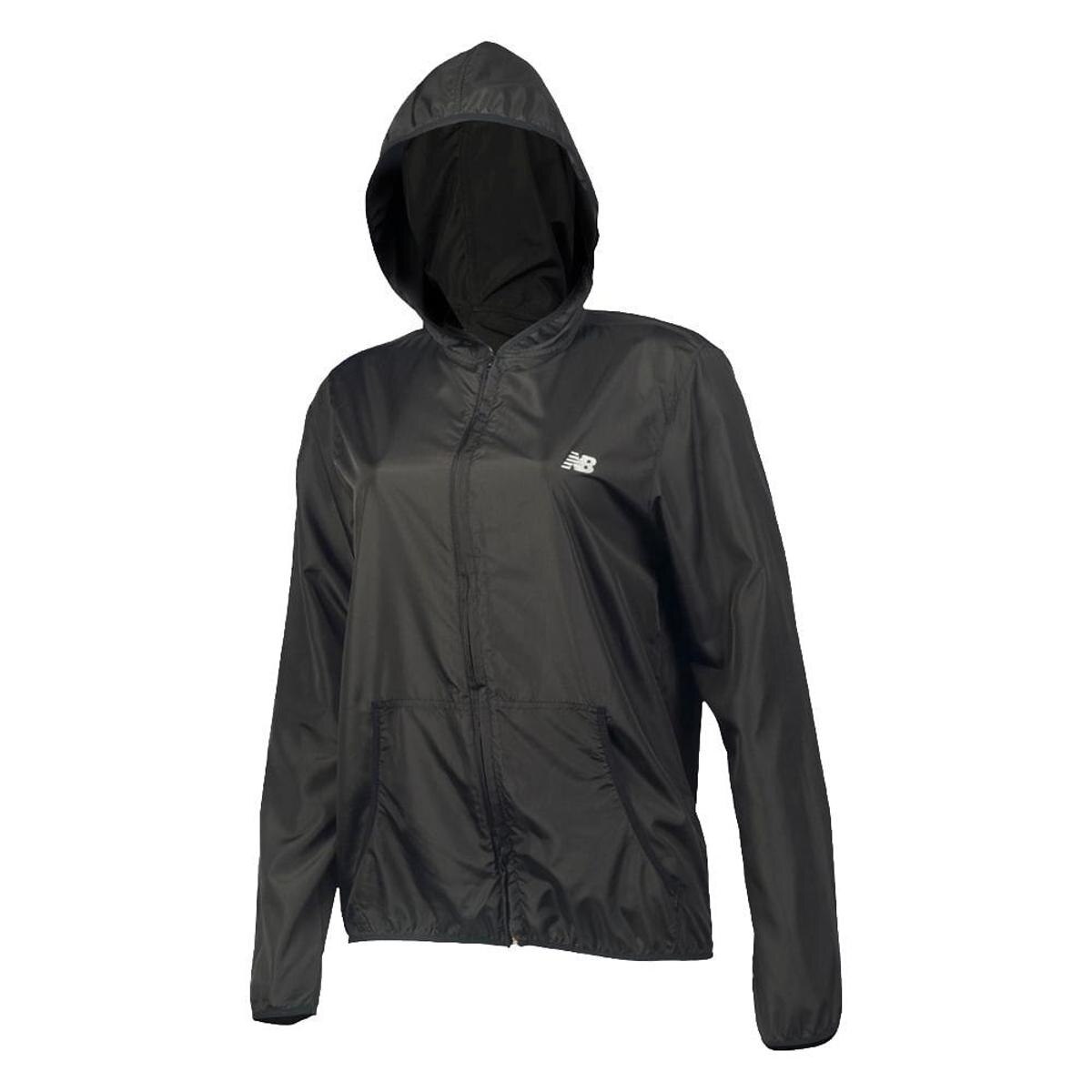 Jaqueta New Balance Corta Vento Logo Classic Feminino - Preto - Preto ...