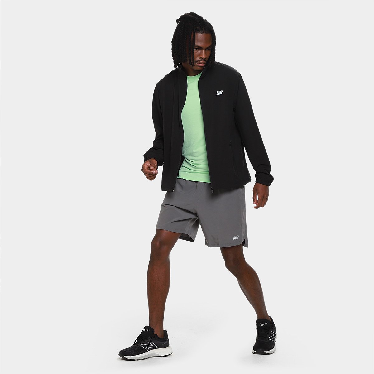 Jaqueta New Balance Windbreak Fast Days Masculina - 5