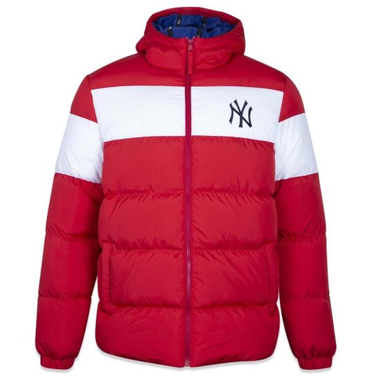 Jaqueta New Era Puffer Mlb New York Yankees World - Vermelho Menor preço em Jaqueta New Era Puffer Mlb New York Yankees World - Vermelho