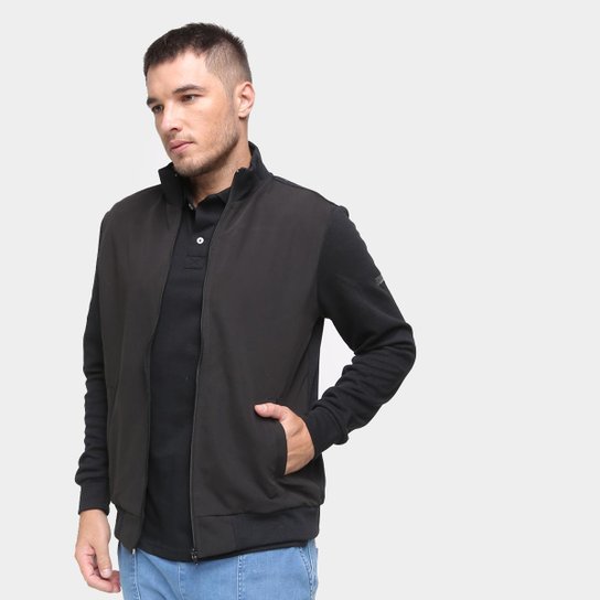 Jaqueta Nickel Masculina Tricot Microfibra Bolso Zíper Macia - Preto Menor preço em Jaqueta Nickel Masculina Tricot Microfibra Bolso Zíper Macia - Preto