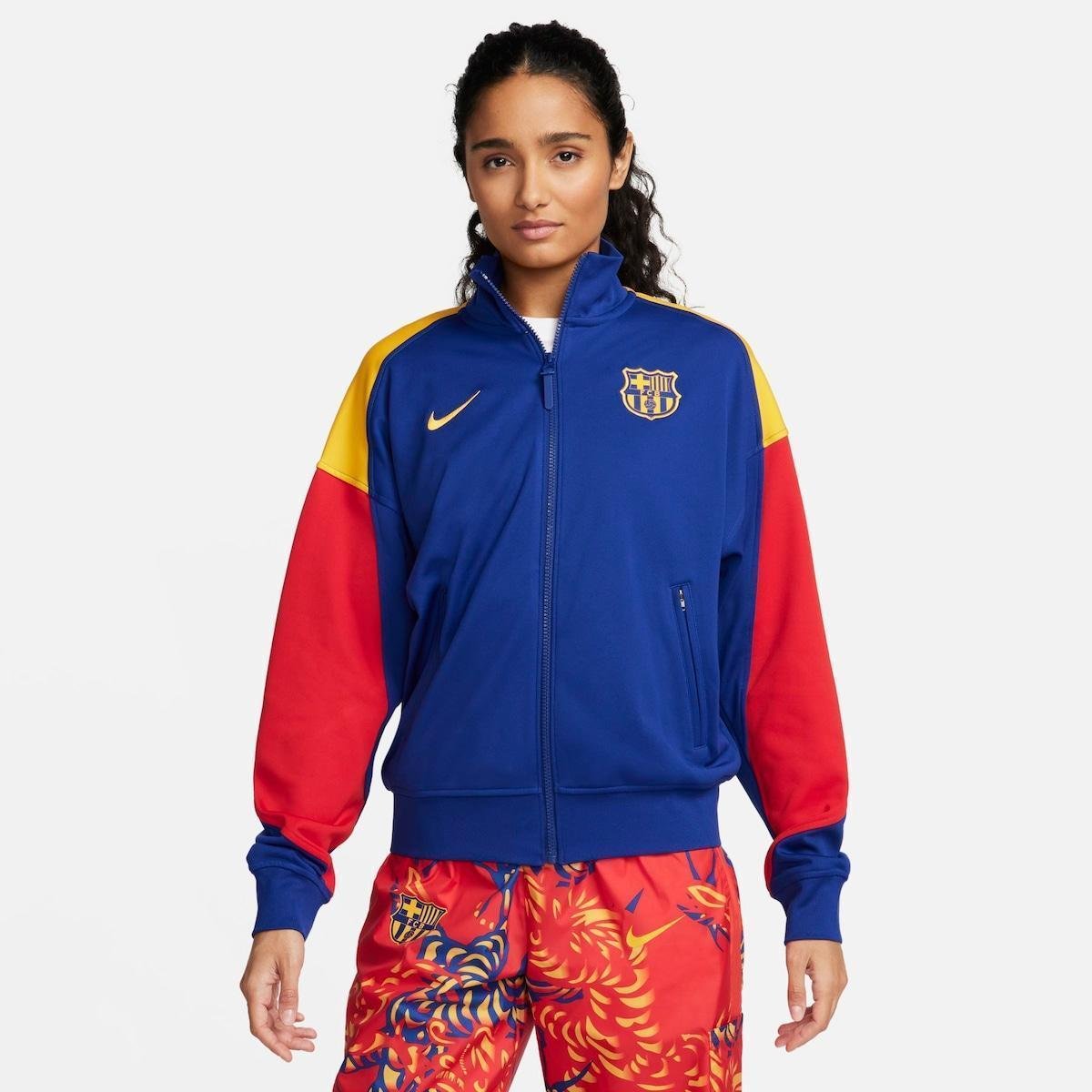 Jaqueta Nike Barcelona Academy Pro Feminina - Azul | Netshoes