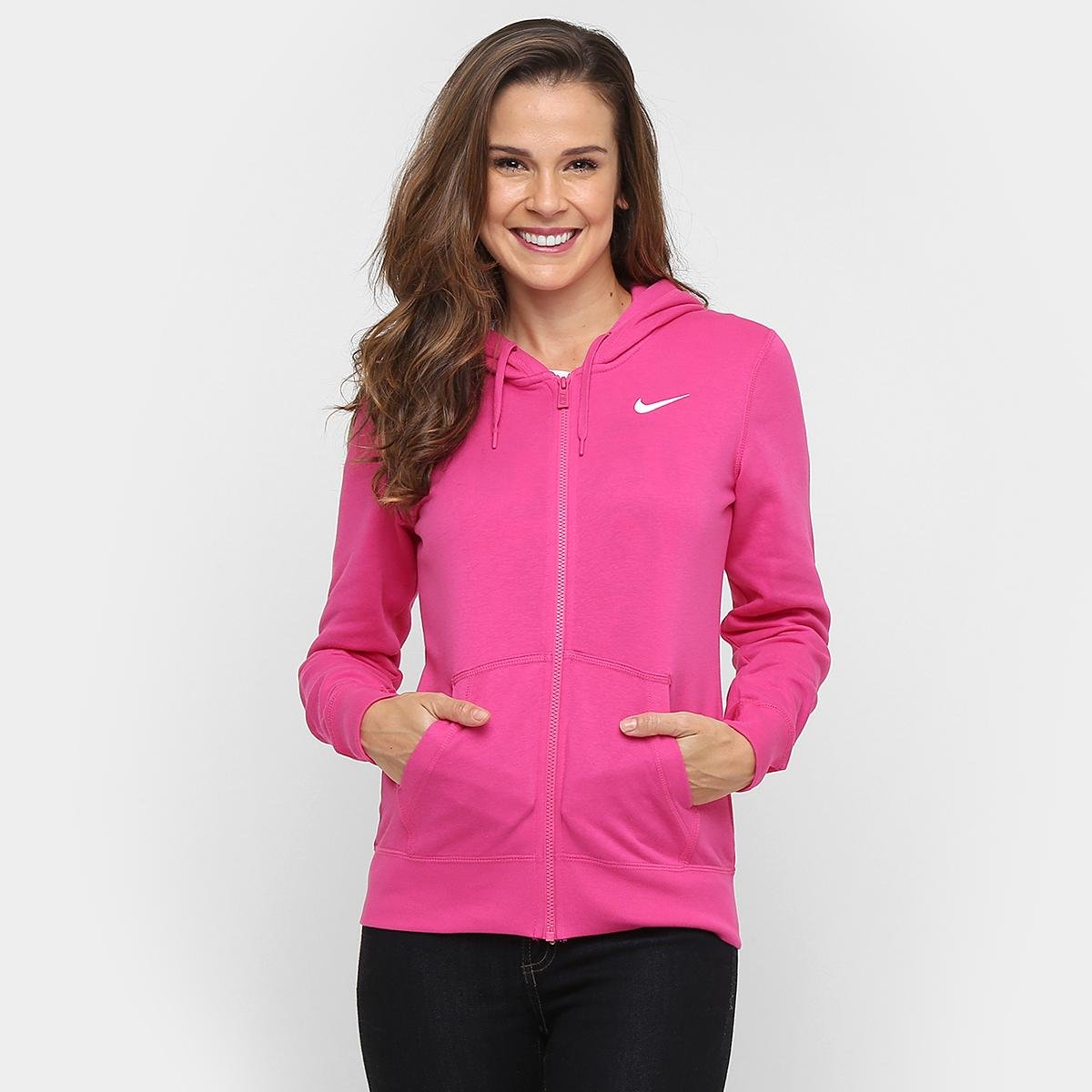 nike club logo moletom com capuz pink