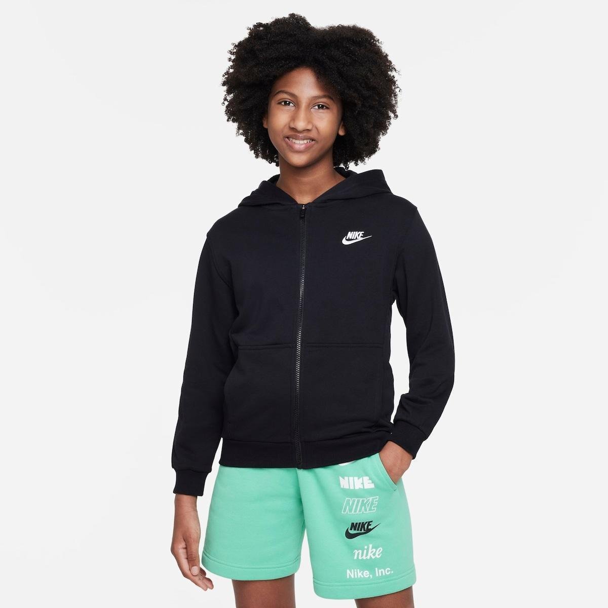 Jaqueta Nike Club Fleece Infantil Menor preço em Jaqueta Nike Club Fleece Infantil