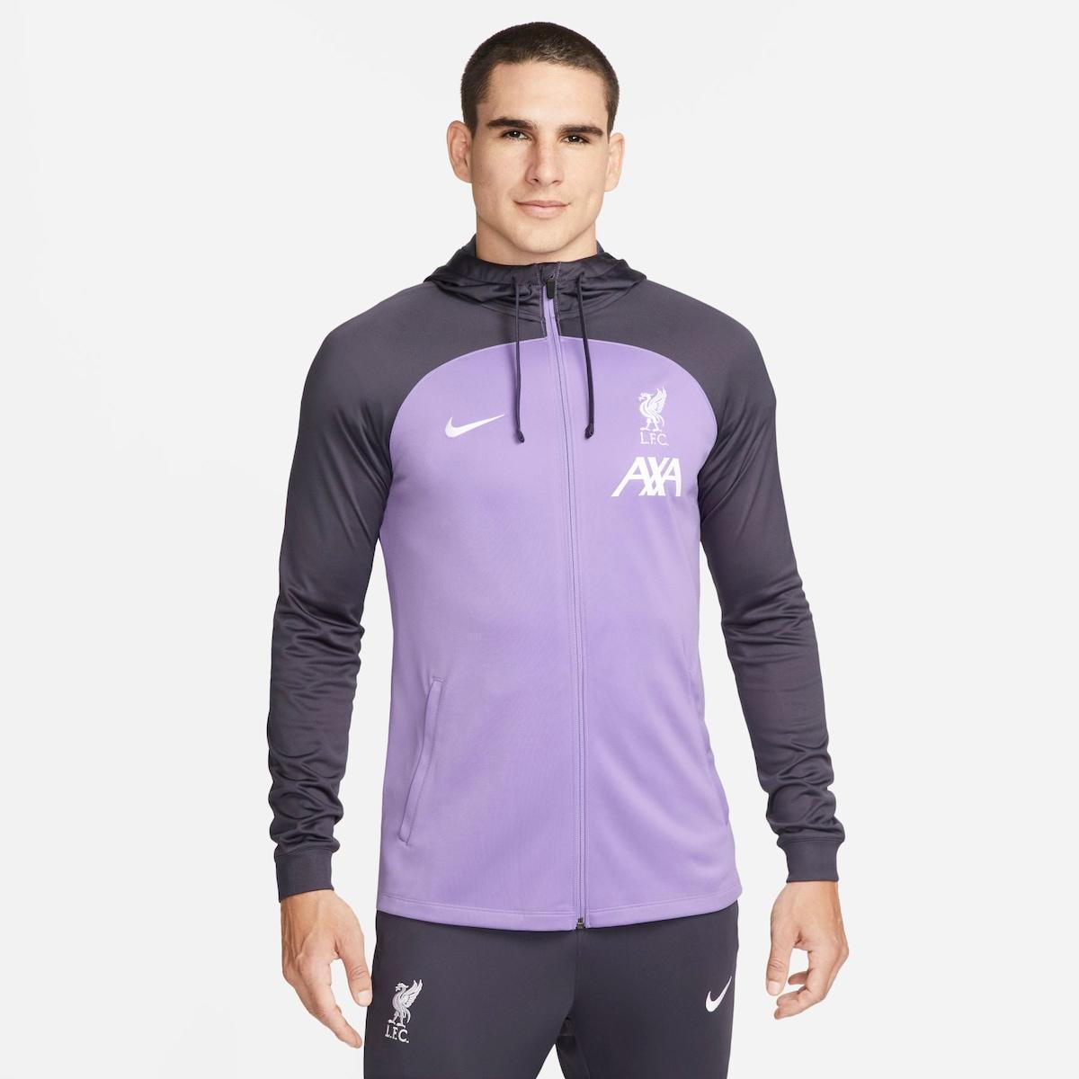 Jaqueta Nike Dri-FIT LIverpool Masculina - Lilás+Cinza | Netshoes