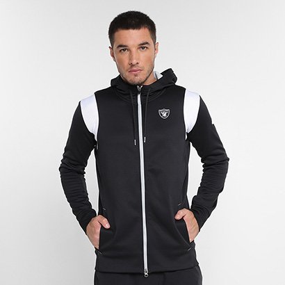Jaqueta Nike NFL Las Vegas Raiders TF Full Zip Masculina - Masculino
