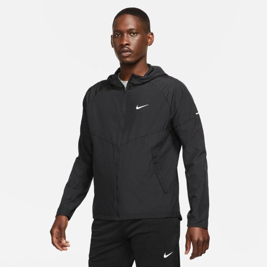 Jaqueta Nike Repel Miler Masculino - Preto Menor preço em Jaqueta Nike Repel Miler Masculino - Preto