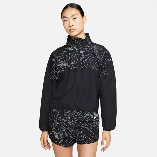 Jaqueta Nike Run Dvn Essntl Jkt Flsh Feminina - Preto+Prata Menor preço em Jaqueta Nike Run Dvn Essntl Jkt Flsh Feminina - Preto+Prata