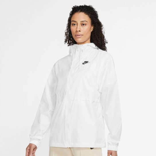 Jaqueta Nike Sportswear Essential Repel Feminina - Branco Menor preço em Jaqueta Nike Sportswear Essential Repel Feminina - Branco