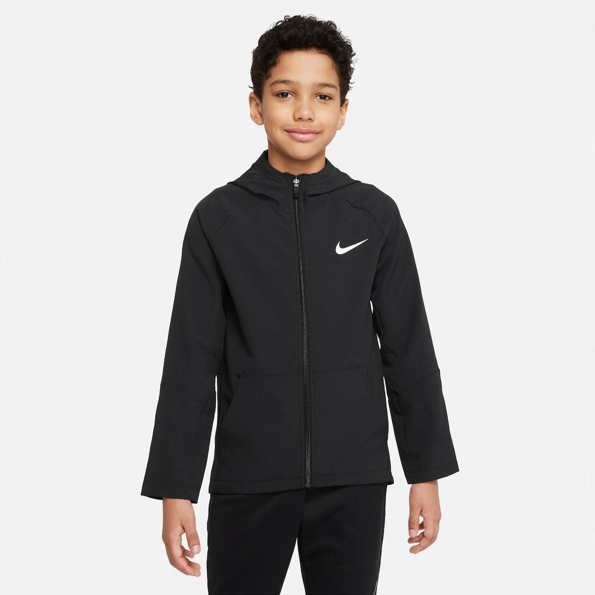 Jaqueta Nike Woven Dri-FIT Infantil - Preto | Netshoes