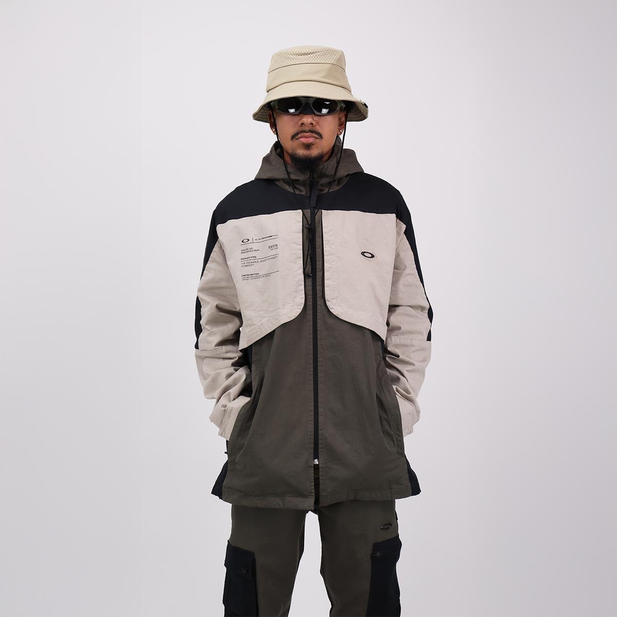ジャケット・アウター 90s archive oakley gimmick shell parka 90s - Y2K OAKLEY オークリー ナイロン シェル ジャケット ブラック