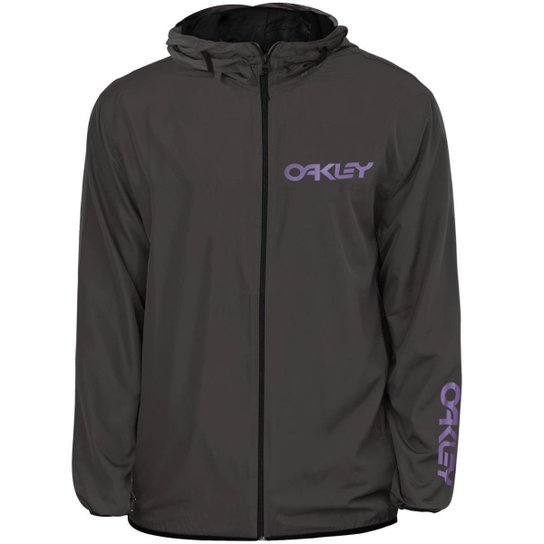 Jaqueta Oakley Windbreaker Mark II Shadow - Cinza Menor preço em Jaqueta Oakley Windbreaker Mark II Shadow - Cinza