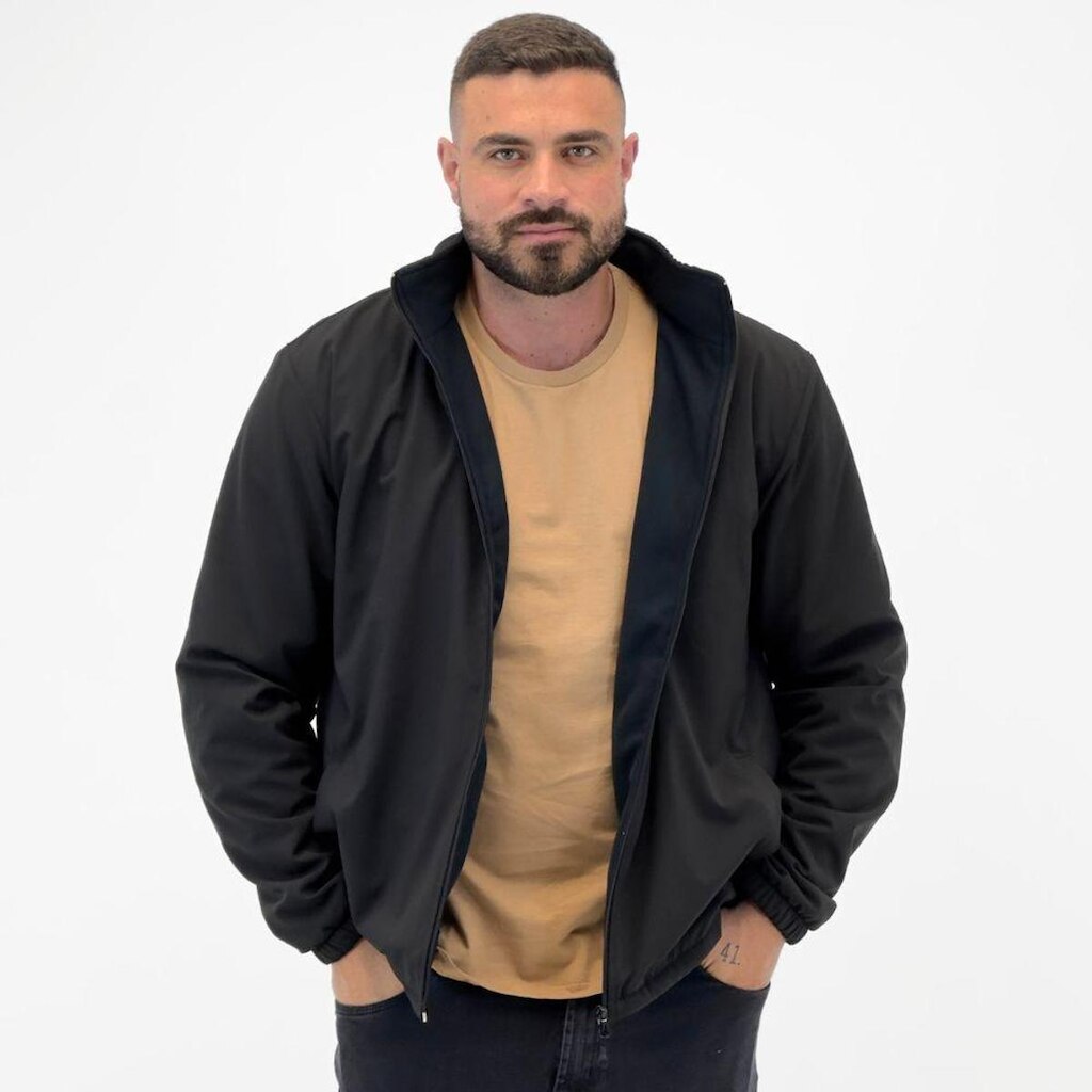 Jaqueta Oceano Nylon Térmica com Capuz Masculina