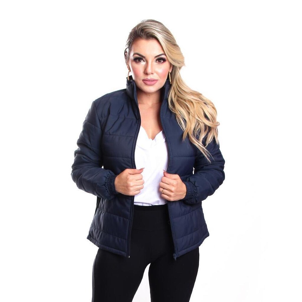 Jaqueta Ox Silver Matelassê Casaco Blusa Feminina