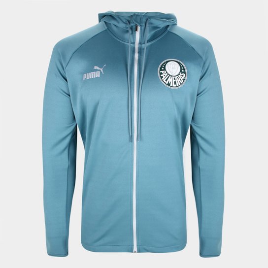 Jaqueta Palmeiras 23/24 Torcedor Puma C/ Capuz Masculina - Azul Menor preço em Jaqueta Palmeiras 23/24 Torcedor Puma C/ Capuz Masculina - Azul