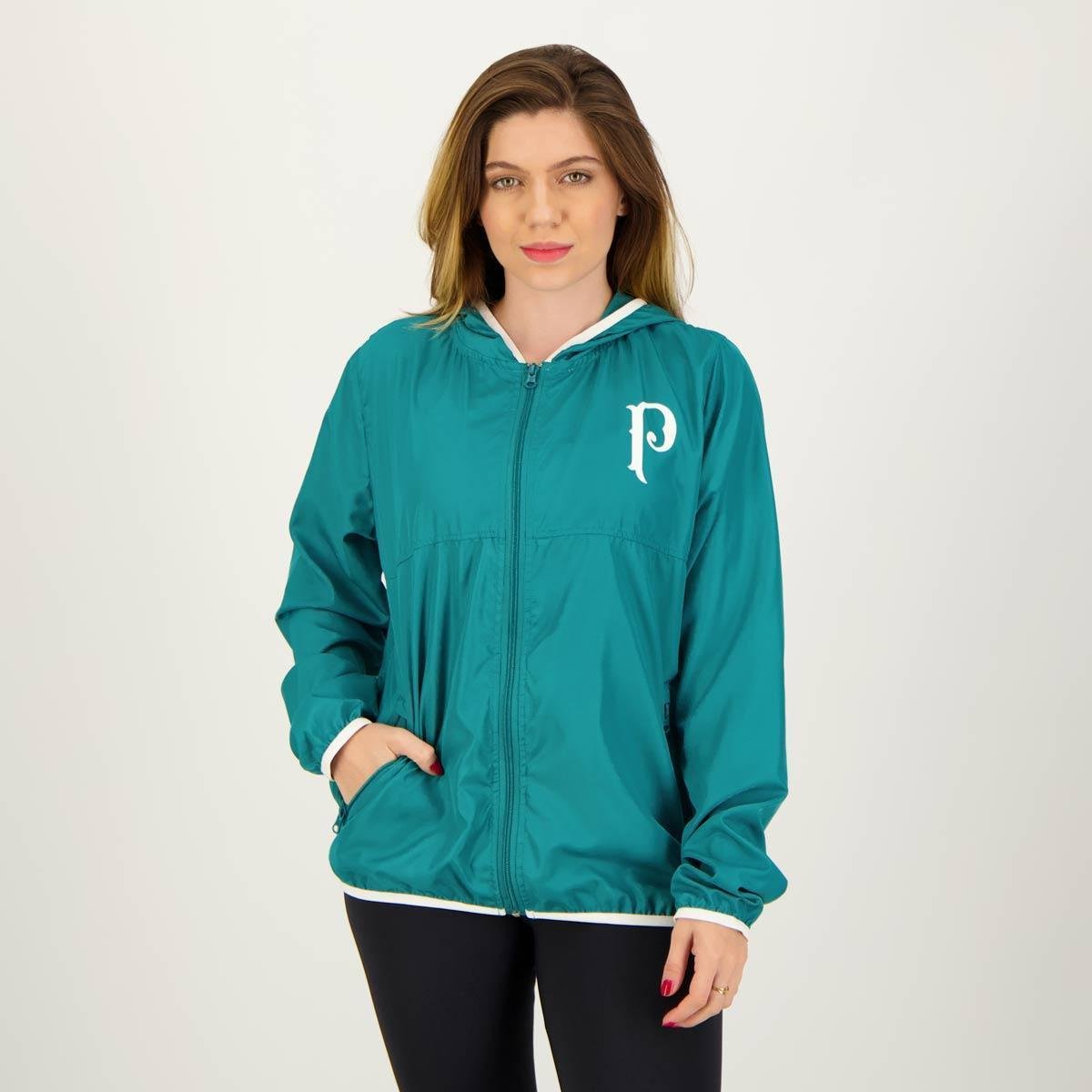 Jaqueta Palmeiras Corta Vento Feminina Verde Verde Netshoes
