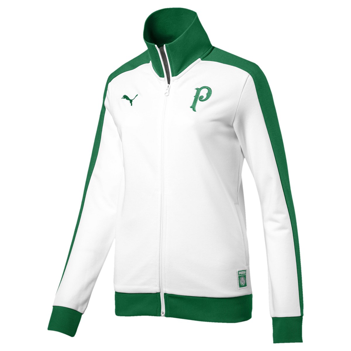 Jaqueta Palmeiras Puma Track Feminina - Branco e Verde ...