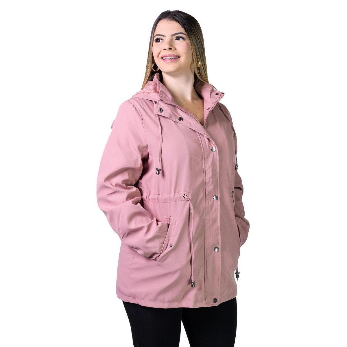 Jaqueta Parka Feminina Facinelli 690123 Rose Menor preço em Jaqueta Parka Feminina Facinelli 690123 Rose