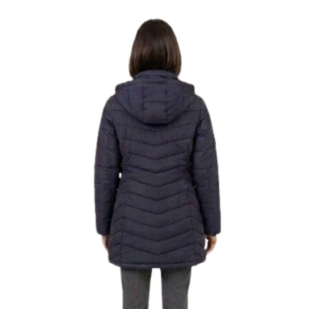 Jaqueta Parka  Puffer Com Capuz Inverno Nylon