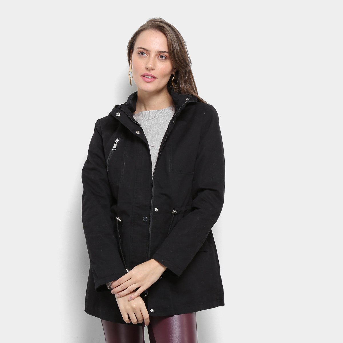 jaqueta parka sarja