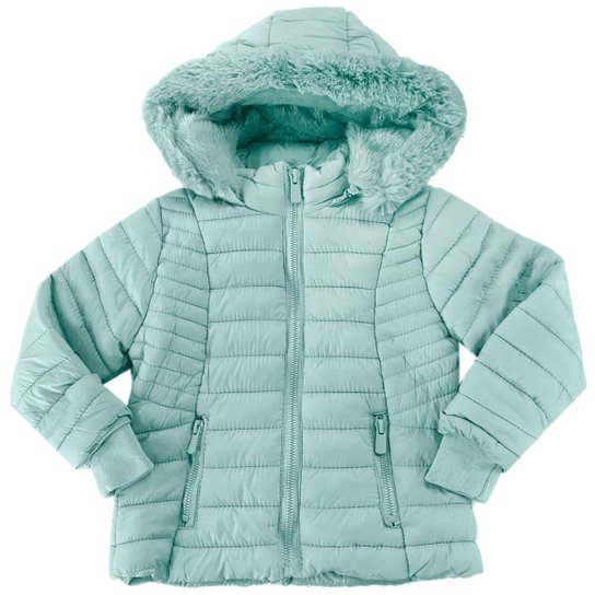 JAQUETA PELUCIADA INFANTIL FEMININA COM CAPUZ SEA SURF REF:5005053 1/3 - Verde claro Menor preço em JAQUETA PELUCIADA INFANTIL FEMININA COM CAPUZ SEA SURF REF:5005053 1/3 - Verde claro